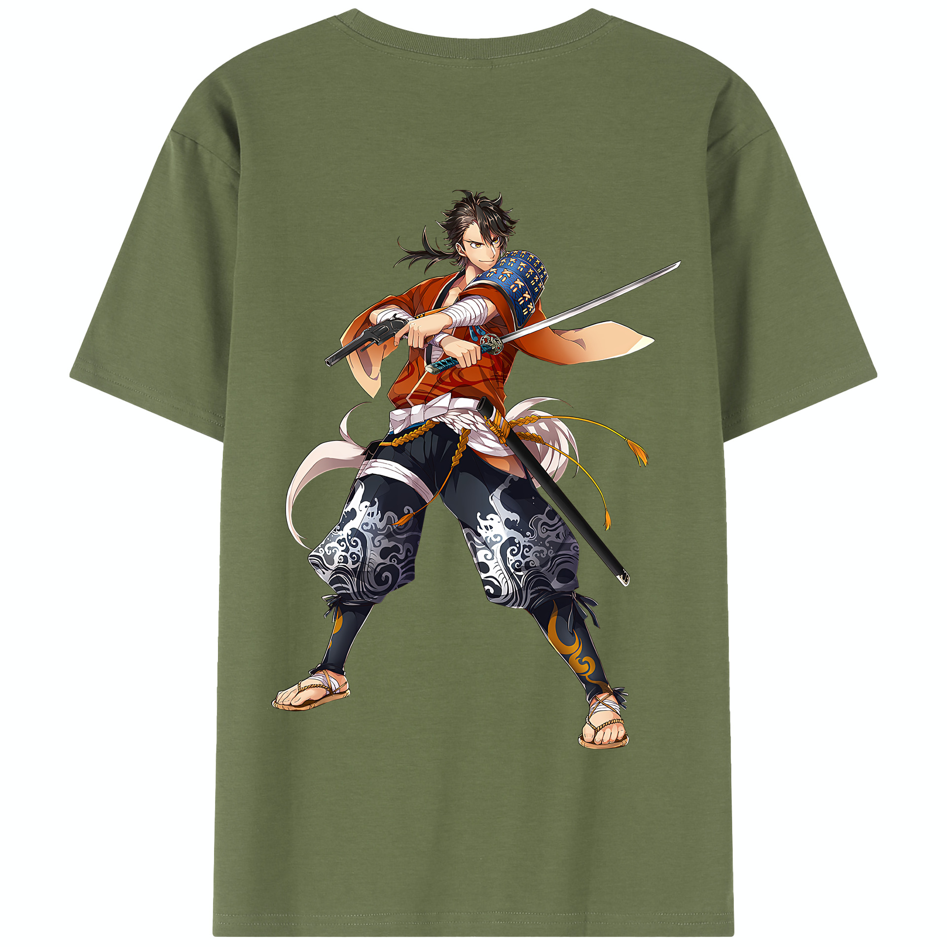 （画像用） 刀剣乱舞 Touken Ranbu 綿100％半袖Tシャツ（背面プリント）